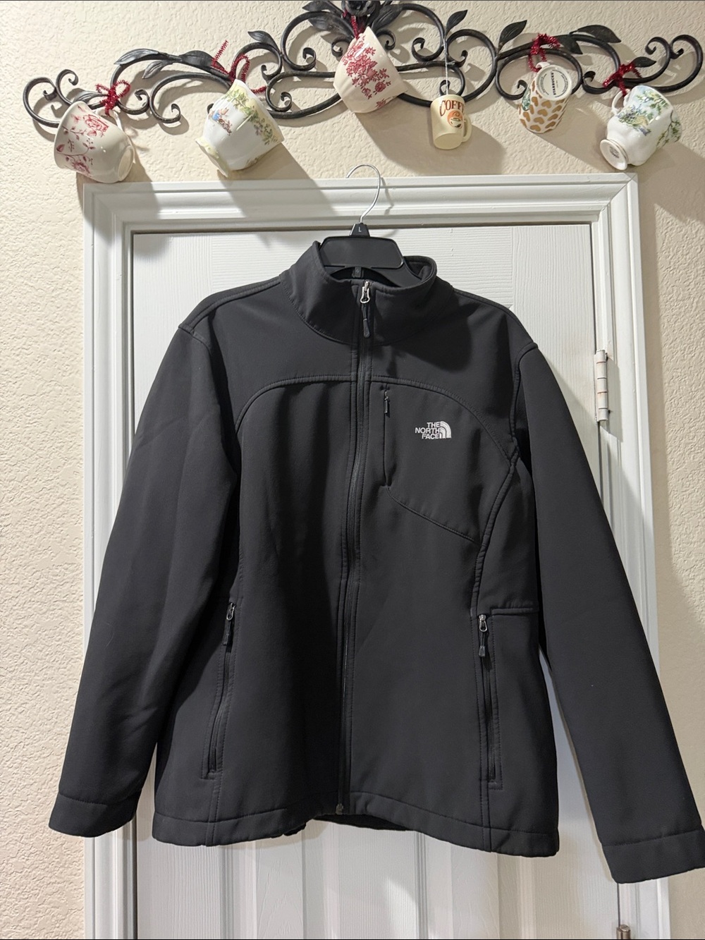 The North Face TNF Apex Bionic Softshell Full Zip Jacket Black Women's Sz XXL